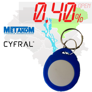 (0,40%)-Ключ "№4" (Metakom, Cyfral)
