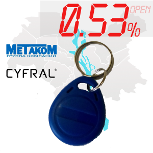 (0,53%)-Ключ "№4" (Metakom, Cyfral)